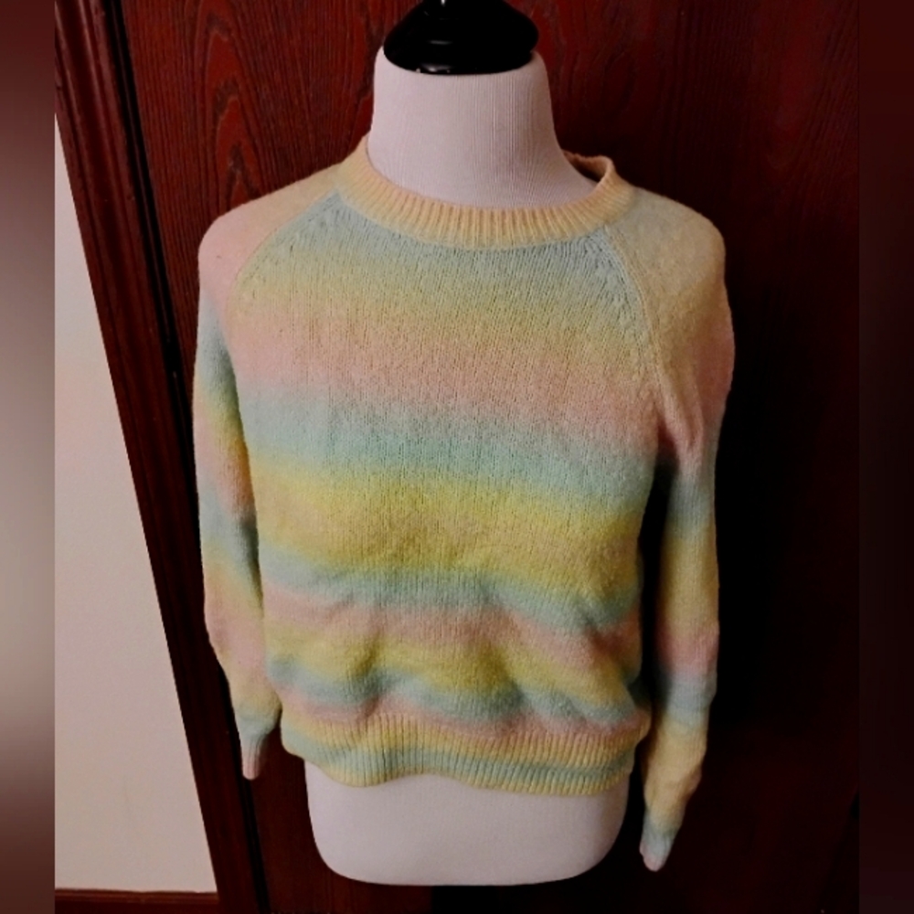 BB Dakota by Steve Madden Pastel Rainbow Cardigan